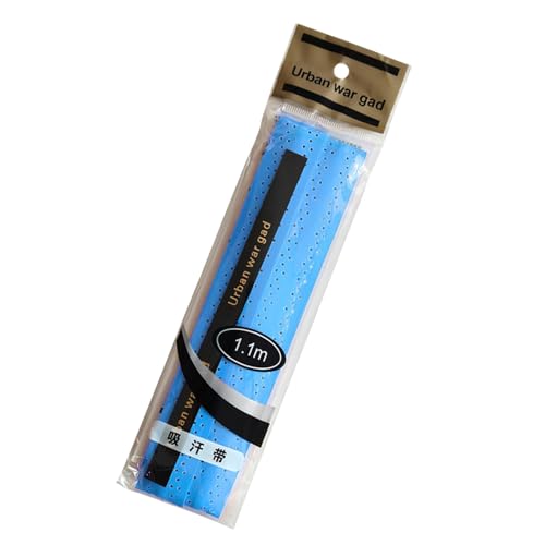 Grip Tape Tennis Racket Antislip Absorb Sweat Band Outdoor Fishing Rod Winding Strap Sport Badminton Squash Tape PU Absorbent Tennis Racket Badminton Grip - color: Blue