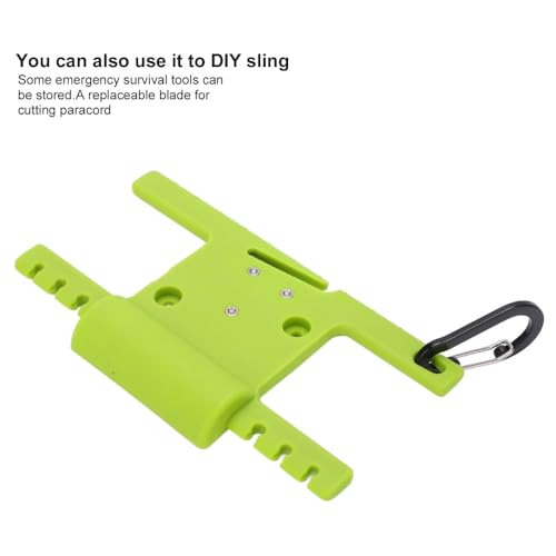 Paracord Spool Tool 6 Slot – Stainless Steel Cutter & Cord Organizer for Rope, Fishing Line & Camping Gear, Compact Line Winder