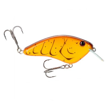Strike King Hardliner Fishing Lure, Flat Sided Crankbait, Circuit Board Lip, Extra Tight Wobble, Size 4 Treble Hooks - color: Spring Craw