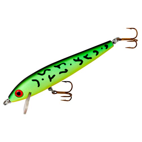 Value Series Minnow Crankbait Shallow Water Fishing Lure - color: Fire Tiger, size: 3 1/2"