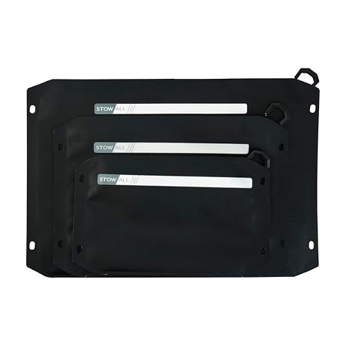 Plano StowAll Waterproof Zip Pouch, Medium, Charcoal, IPX7 Rated Dry Storage with Clear Window, Expandable Base, and Carabiner Loops - style: Medium Waterproof