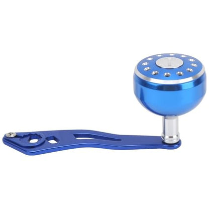 Baitcasting Reel Handle Replacement Parts, Aluminum Alloy Fishing Reel Rocker Arm with 8x5mm Mounting Hole, Lightweight Handle Grip for Baitcasting Reel Repair - color: Blue