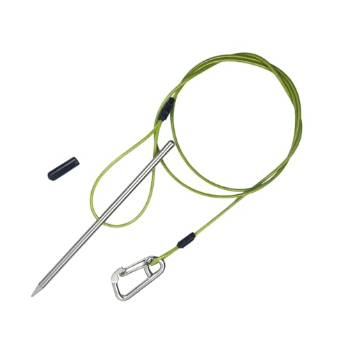 Fish Stringer Stainless Cable Fishing Needle Hook Stringer Holder for Diving Quick Handspear Stainless Steel Holder for Divin - color: 120cm