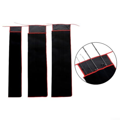 Cloth Fishing Rod Cover, Waterproof Oxford Cloth Fishing Rod Bag, Fishing Pole Sleeve, Scratch-proof Protective Bag For Fishing Rod, Protector Pouch Bags With 1-5 Compartments(B)