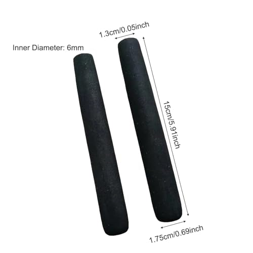 4 Pack Foam Grip Tubing 6 Inch Long Foam Handle Grips Aid Non Slip Sleeve Tubes Cover for Disabled and Elderly Fishing Rod Carbon Fiber Stick Utensils Scissor Tools Pens Arthritic Handicapped