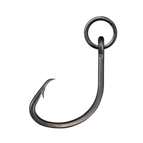 BKK Ringed MUTSU Circle Heavy-SS Hook | 3X | Saltwater Super Slide Coating | Hyper Carbon Steel | Forged Shank | Needle Point - size: 2#