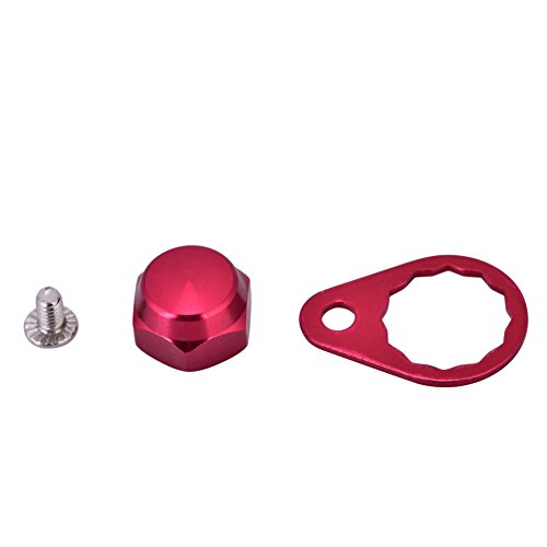 Fishing Reel Nut Covers,DIY Handle Locking Retainer with Screws Included,Handle Nut Retainer for Anglers Campers Outdoor Enthusiasts Fishing Camping Hiking