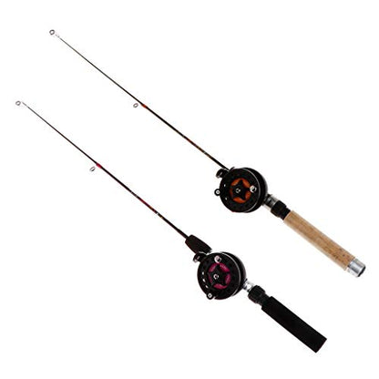 1 Set Fishing Rod With Fishing Reel Short Portable Winter Outdoor Ice