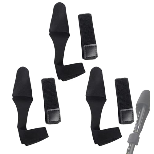Fishing Rod Protector Sleeve, 3 Pack | High Elastic Strap, Rod Tip Cover and Sleeve, With Tie Straps - color: Black