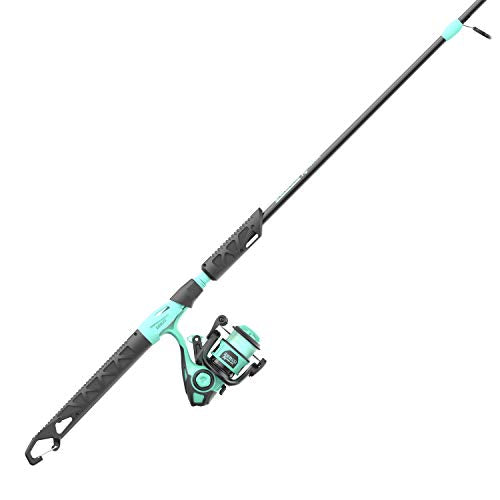 Zebco Rambler Fishing Reel and Rod Combo, Durable Fiberglass Rod with Built-in Carabiner, Patented No-Tangle Reel, Pre-Spooled with 8-Pound Zebco Fishing Line - style: Spinning Reel - 2pc Rod