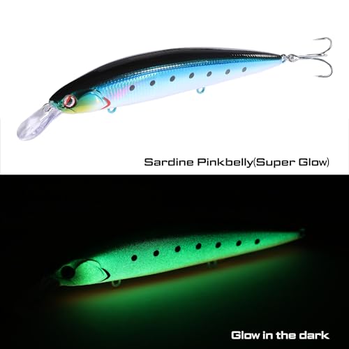LITTMA Shore Cast 115 Saltwater Sinking Minnow Jerkbait Fishing Plug - color: Metalic Sardine