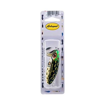 Arbogast Jitterbug Topwater Bass Fishing Lure - Excellent for Night Fishing - color: Bull Frog, size: 3", 5/8 oz