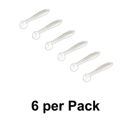 Strike King Rage Swimmer Fishing Lure, Soft Plastic Paddletail Minnow, Sleek Nose Cone, Softly Ribbed Body, Thin Tail