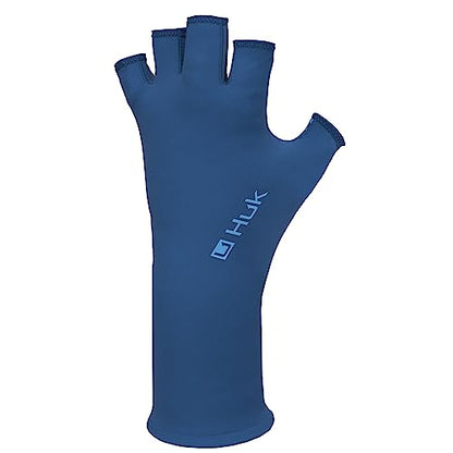 HUK Mens Fingerless,Sun Sleeves - color: Solid - Set Sail, size: Medium-Large