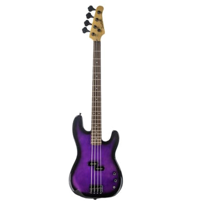 Sawtooth EP Series Electric Bass Guitar, Trans Purple - color: Trans Purple, style: Right Hand