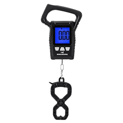 KastKing Fish Scale, WideView Floating Waterproof Digital Scale, 2.5” Large LCD Display, 110lb Capacity, Multi-Mode Pound/Ounces & Kilograms, Stores up to 9 Weights, Fishing Gifts for Men - color: D: Black combo