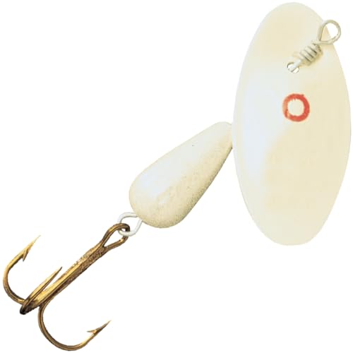 Panther Martin Nature Series Teardrop Spinners Fishing Lure Catches Trout, Walleye, Largemouth Bass, Perch, Crappie, Pickerel, Grayling and More. - color: Albino, size: 6 (1/4 oz)