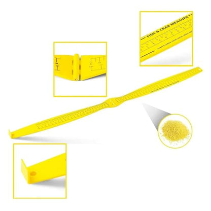 Foldable Fishing Ruler Fish Measuring Board Measure Device Fishing Tool Fish Measuring Ruler