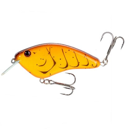 Strike King Hardliner Fishing Lure, Flat Sided Crankbait, Circuit Board Lip, Extra Tight Wobble, Size 4 Treble Hooks - color: Spring Craw