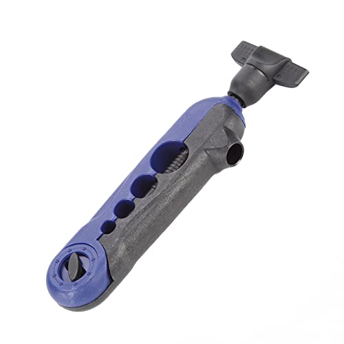 Raguso Blue Plastic Stainless Steel Fishing Mini Line Spooler Mini Fishing Line Winder Machine Portable Adjustable Fishing Line Spooler for Fishing