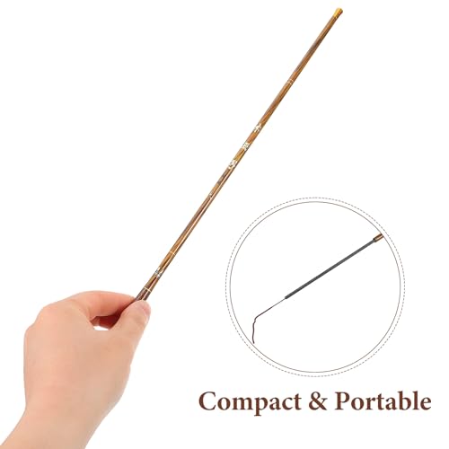 Vaguelly Telescopic Carbon Fiber Fishing Rod Ultra-Light Compact 1.8m Short Handheld Pole for Lake and Stream Winter Angling Backpacking Use