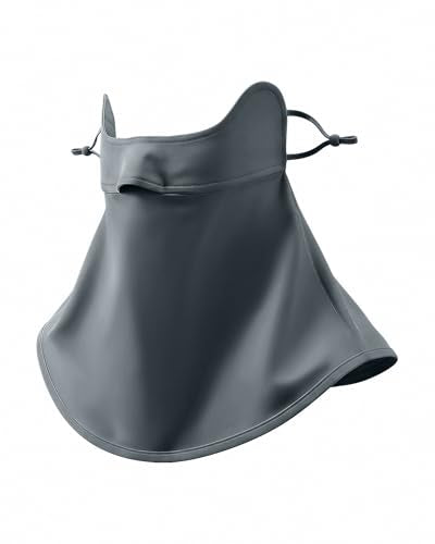 Stelle UV Protection Face Cover Breathable Cooling Neck Coverage Gaiter Scarf Summer Outdoor Activities - color: Grey