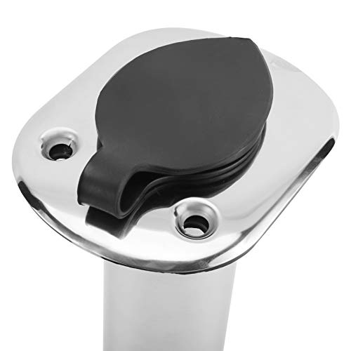 YaeMarine 4Pcs Stainless Steel Rod Holders with Rubber Cap, Liner, Gasket - style: 90 Degree