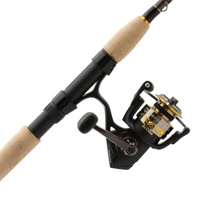 Penn Battle IV Spinning Reel and Fishing Rod Combo - size: 1000 Size Reel - 6'6" - Light - 1pc, style: Battle IV