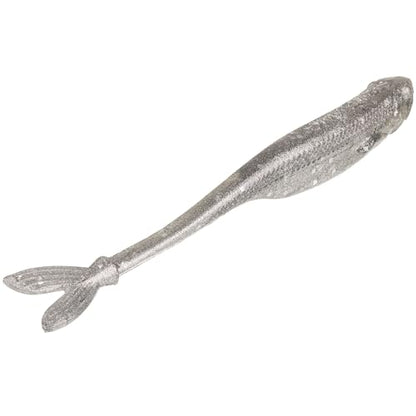 Strike King Spotlight Split Minnow Fishing Lure, Soft Plastic Jerkbait, 8-Pack - color: Carolina Chrome, size: 4"