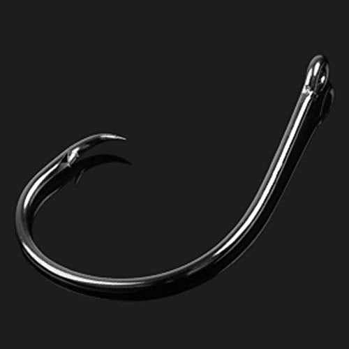 Circle Hooks Saltwater Fishing Hooks in-line Circle Hooks Set Straight Eye High Carbon Steel Octopus Hook for Saltwater Freshwater
