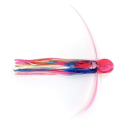 Saltwater Big Game Fishing Lure, for Offshore trolling (FlyBoy) - color: Electric Pink Blue Holographic (Unrigged)
