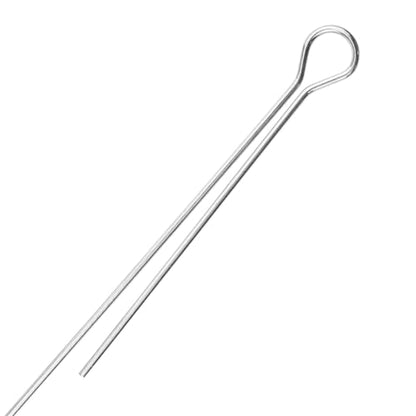 70mm Fishing Spinner Shaft Metal Ring Wire Components for DIY Lure Making Fishing Equipment Making Supplies 2.75-inch Spinner Parts 100pcs