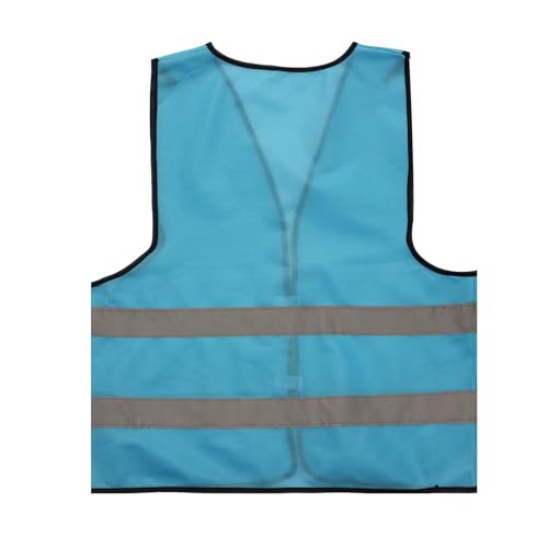 Fishing Vest - Work Vest for Men V Neck Zip Up Lightweight Breathable Sleeveless Utility Jackets Mesh Outwear Vests 2026 - color: 02# Sky Blue