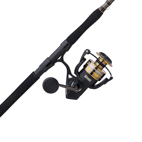 Penn Battle IV Spinning Reel and Fishing Rod Combo - size: 6000 Size Reel - 7' - Medium Heavy - 3pc, style: Battle IV