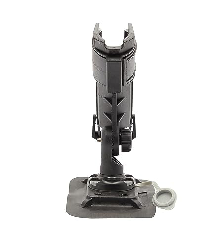 Extreme Max 3006.8618 Fishing Rod Holder with Easy-Install Universal Mounting Bracket for Inflatable Boat, Black