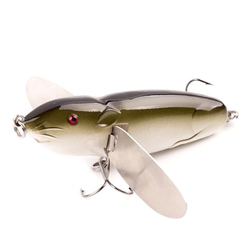 WOLFSKIN Topwater Bait Fishing Lure Crank Baits Floating Tractor Rat Lure Set Fishing Bait kit for Bass Freshwater Saltwater - color: Color-5