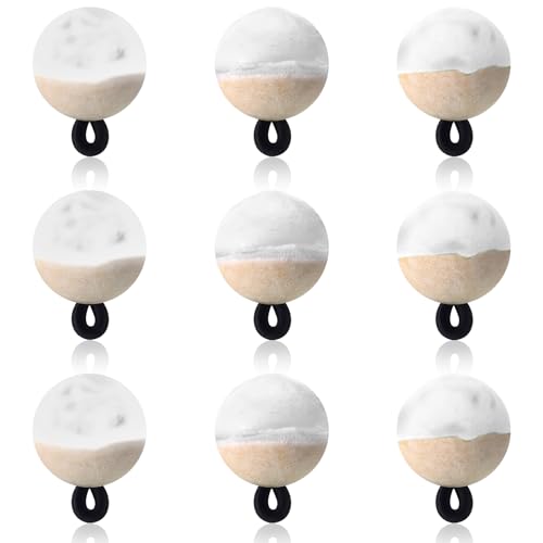 9 Pcs Fly Fishing Strike Indicators for Trout Neon Fishing Bobbers Floats - size: X-Small, style: White