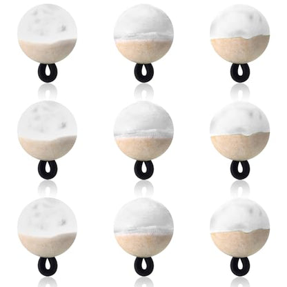 9 Pcs Fly Fishing Strike Indicators for Trout Neon Fishing Bobbers Floats - size: X-Small, style: White
