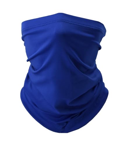Fishing Neck Gaiter, Sun Protection Face Mask, Cooling Neck Shield Scarf Cycling Balaclava Bandana for Men and Women - color: Royal Blue