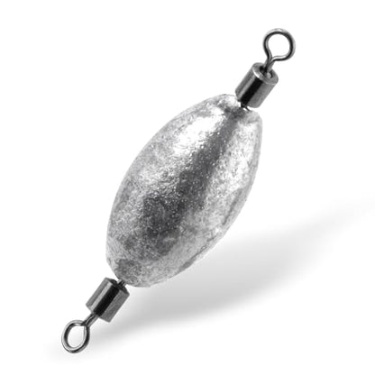 Dr.Fish 20 Pack Inline Trolling Weights Swivel Egg Sinkers Oval Line Sinker Catfishing Saltwater Freshwater Fishing - size: 3/4oz-20 Pack