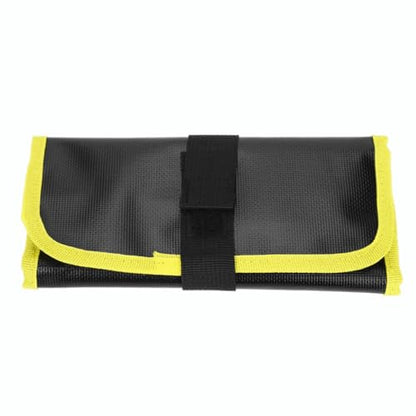 Water proof PVC Fishing Lure Bag - Expandable Tackle Storage Case for Soft Baits & Jigs, Portable Gear Organizer, 12.13x8.78in(Yellow)