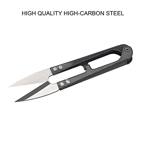 Sewing Scissors Yarn Thread Cutter 4.1inch Mini Small Snips Trimming Nipper Made of High-Carbon Steel Thread DIY Supplies for Stitch Embroidery, Knitting, Crafts (1, Black)