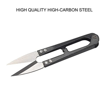 Sewing Scissors Yarn Thread Cutter 4.1inch Mini Small Snips Trimming Nipper Made of High-Carbon Steel Thread DIY Supplies for Stitch Embroidery, Knitting, Crafts (1, Black)