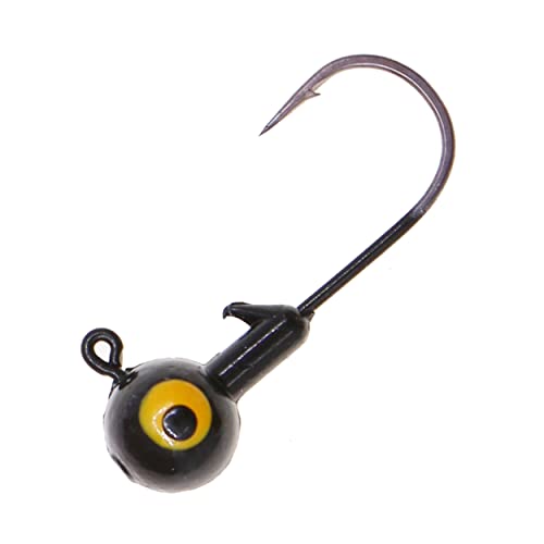 Fishing Lures Jig Heads,Ball Heads 1/32oz-1oz,Sharp Fishing Hooks for Freshwater or Saltwater - color: Black, size: 1/2OZ 20PCS