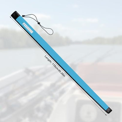 Fishing Rod Sleeve, 45.28 Inch Adjustable Neoprene Fishing Pole Protector Covers Case for Most Spinning & Casting Poles, Anti-Tangle, Waterproof (Blue)