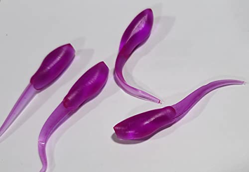 Small Fry 40 Pack (1.75 Inch) Crappie, Panfish, Bass and More - color: Purple