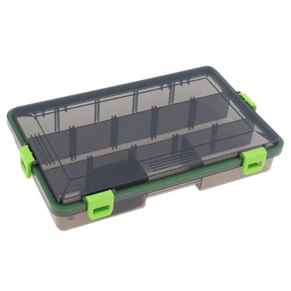 Fishing Lure Boxes, Waterproof Seal Bait Storage Case Fishing Tackle Storage Boxes, Hooks Organizer Containers (11.02 x 6.69 x 1.97 inch)