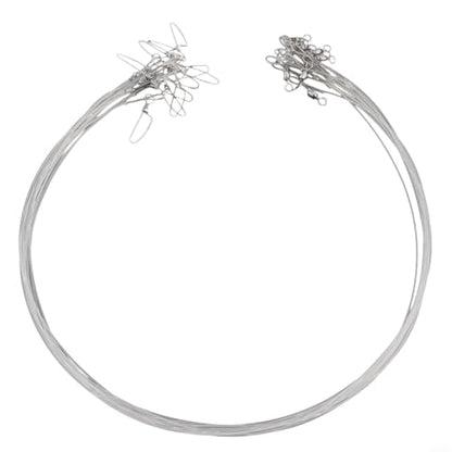 12pcs Fluorocarbon Fishing Leader Set for Saltwater Freshwater, 20LB-80LB, 6-24 Inches, Invisible Underwater, Abrasion-Resistant, Soft Strong Wire with Twists Snap - size: 18in-45lb