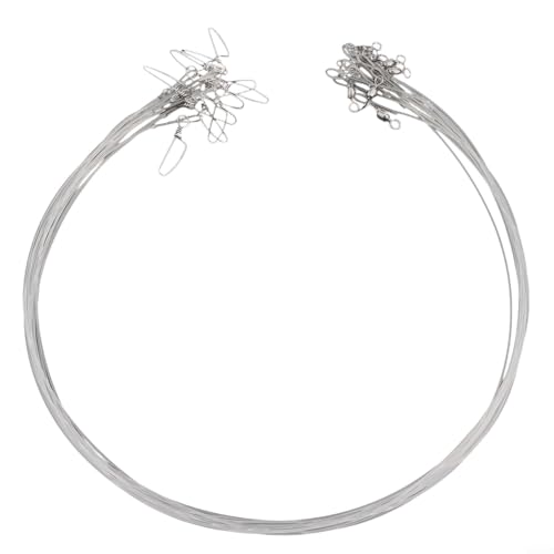 12pcs Fluorocarbon Fishing Leader Set for Saltwater Freshwater, 20LB-80LB, 6-24 Inches, Invisible Underwater, Abrasion-Resistant, Soft Strong Wire with Twists Snap - size: 9in-20ib