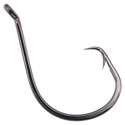 XFISHMAN Circle-Hooks-Fishing-Equipment-Octopus-Hooks-Saltwater-50 Pack #1 –12/0 - color: Black, size: 9/0 50-Pack